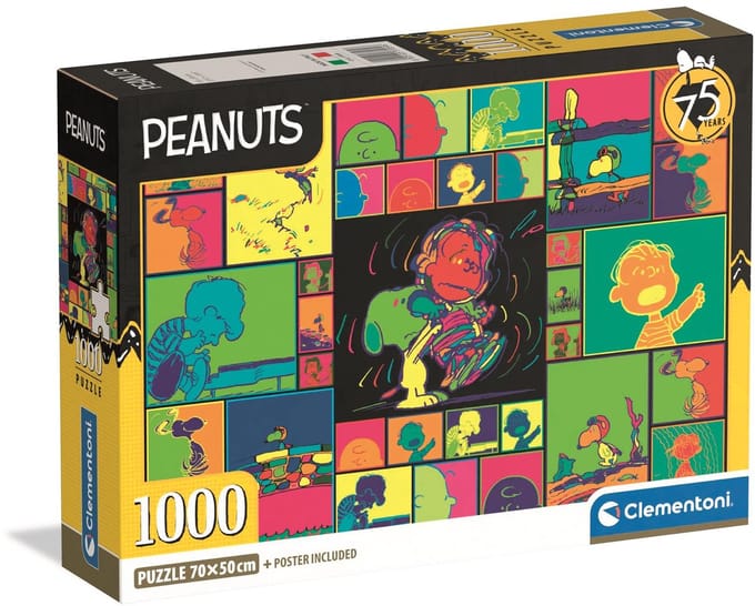 Clementoni - Puzzel - 1000 Stukjes - Peanuts 2025 Compact Box