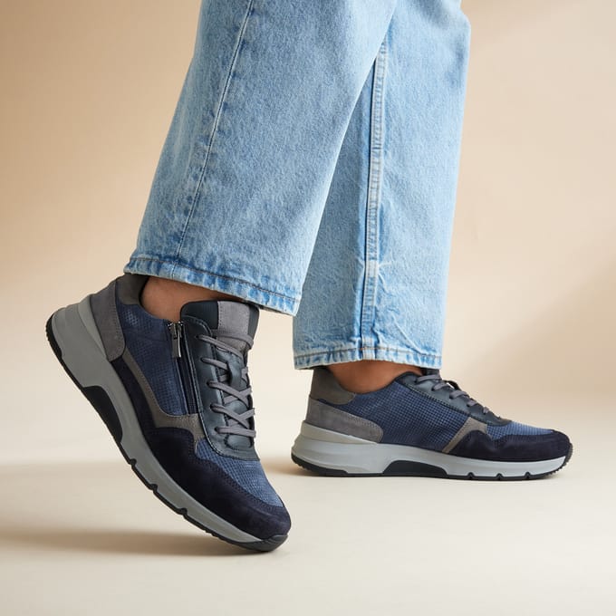 Outfielder Outfielder James 06 Sneakers blauw Suede