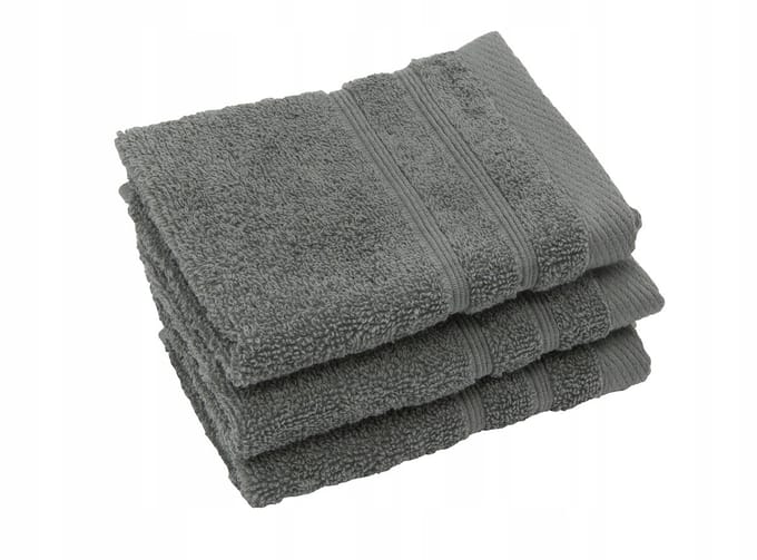 Luxe Antraciet Handdoek BALOU 30x30cm 500g/m² - Zacht & Absorberend