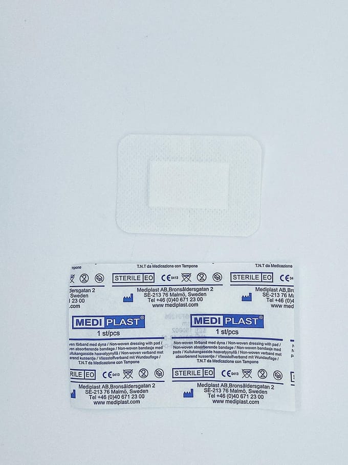 Mediplast Non-Woven Eilandpleister 7,2cm x 5cm - Doos 50 stuks