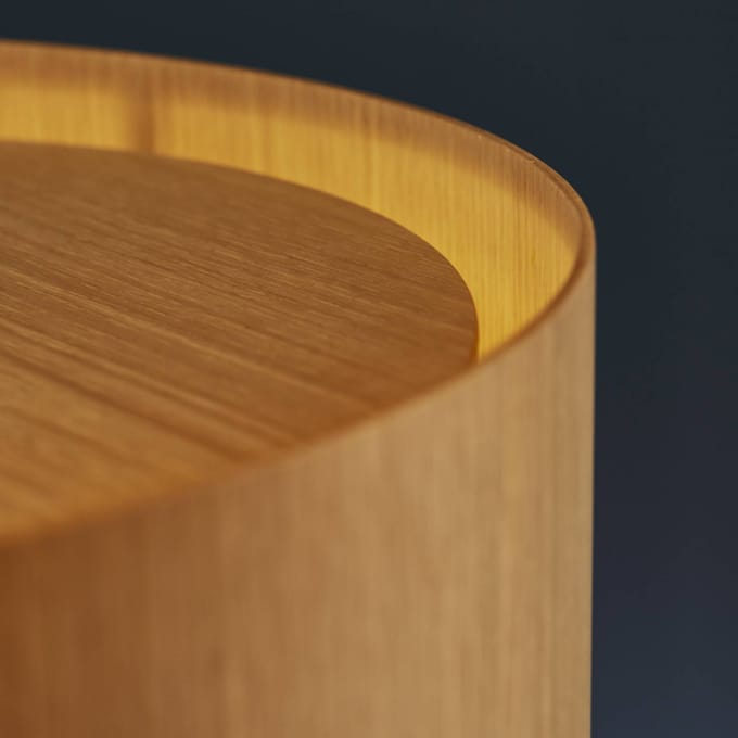 FRANDSEN Hanglamp FM 1954, eikenhout, Ø 28 cm, hout