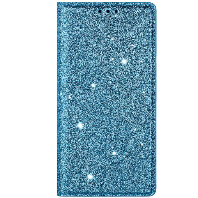 Comfycase iPhone 12 (Pro) Flash Powder Slim-Fit Flipcover Blauw