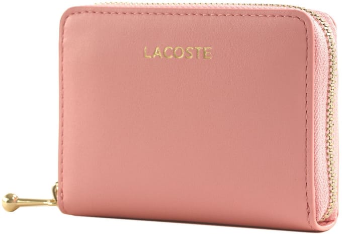 LACOSTE portemonnee Zip Coin Wallet Peony roze