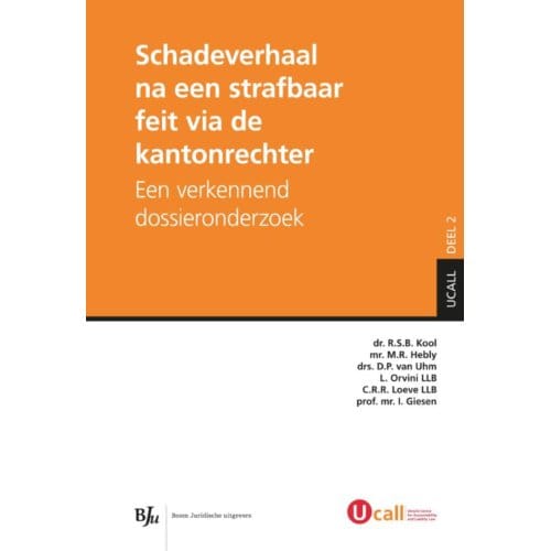 Schadeverhaal Na Een Strafbaar Feit Via De Kantonrechter - R.S.B. Kool