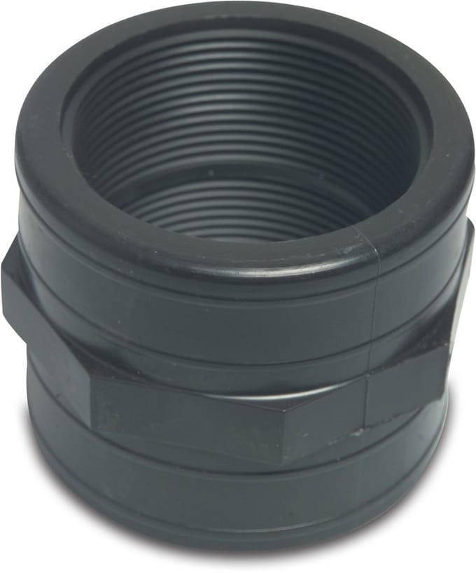 Deltafix sok binnendraad pp zwart 1/2 inch 1 st.