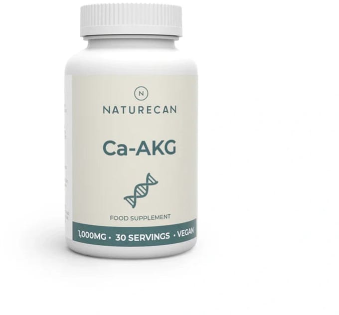 Naturecan Calcium Alpha-Ketoglutarate (Ca-AKG) - 1000 mg - 60 Capsules - Celenergie - Longevity