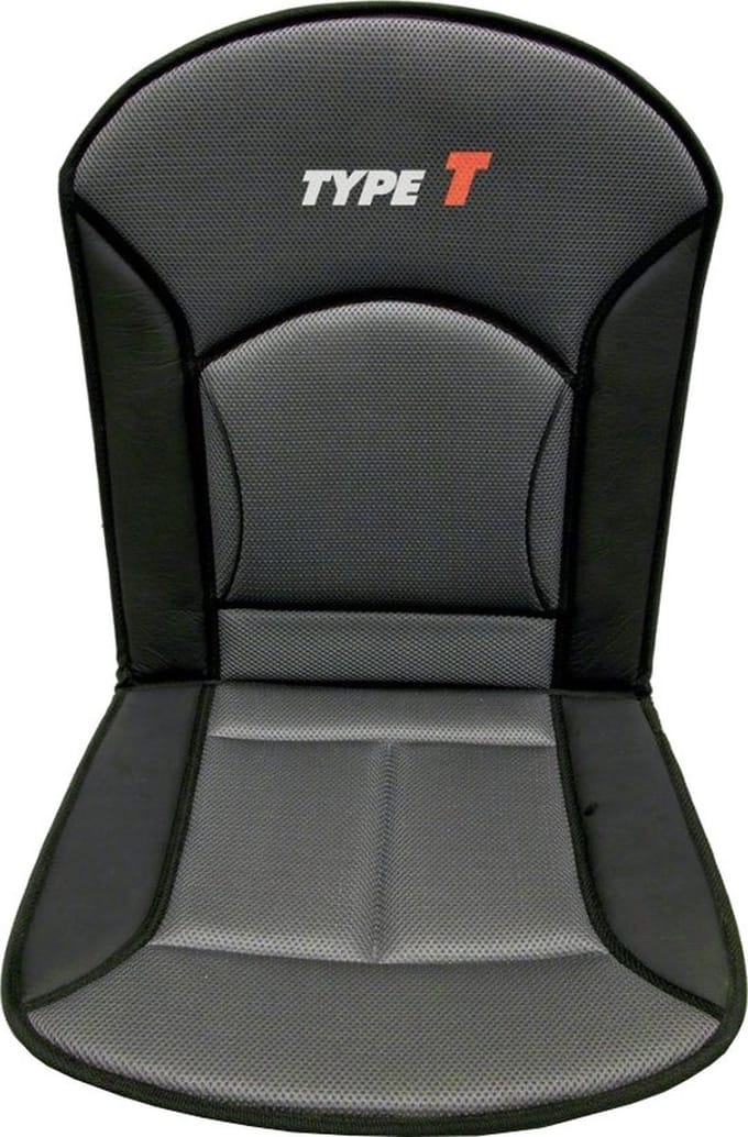 Carpoint Stoelkussen Type-t 90 X 45 Cm Zwart/grijs