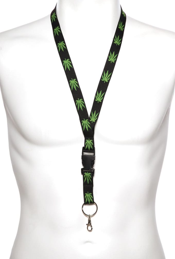 Key koord lanyard Wietblad
