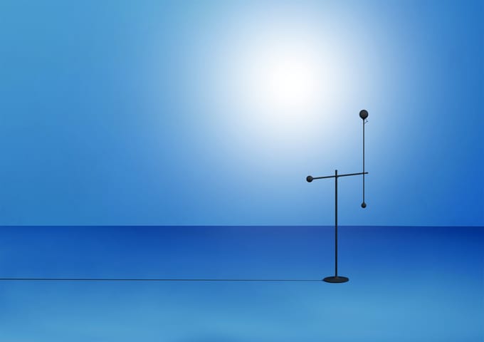 Artemide IXA vloerlamp - antraciet