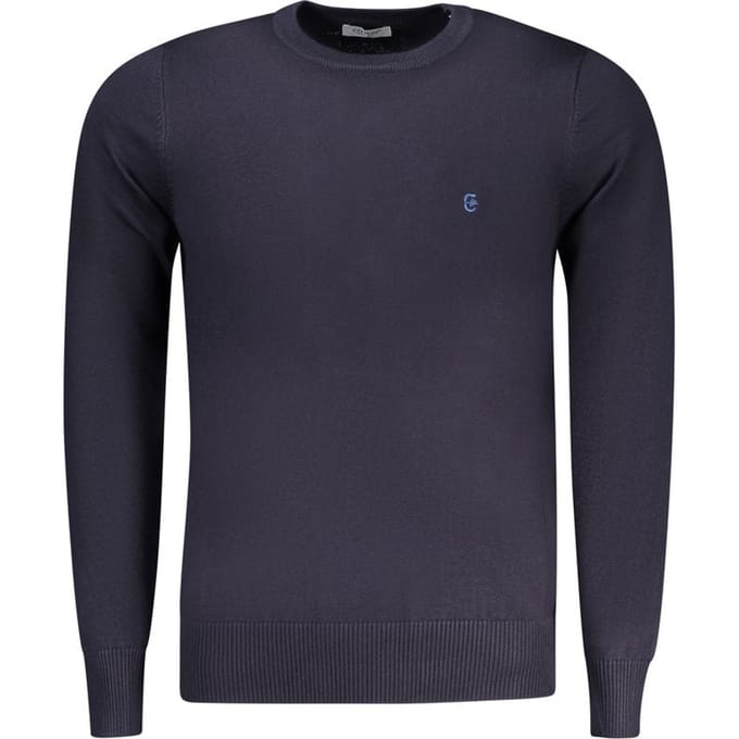 Coveri Moving Blu Viscose Man T-shirt