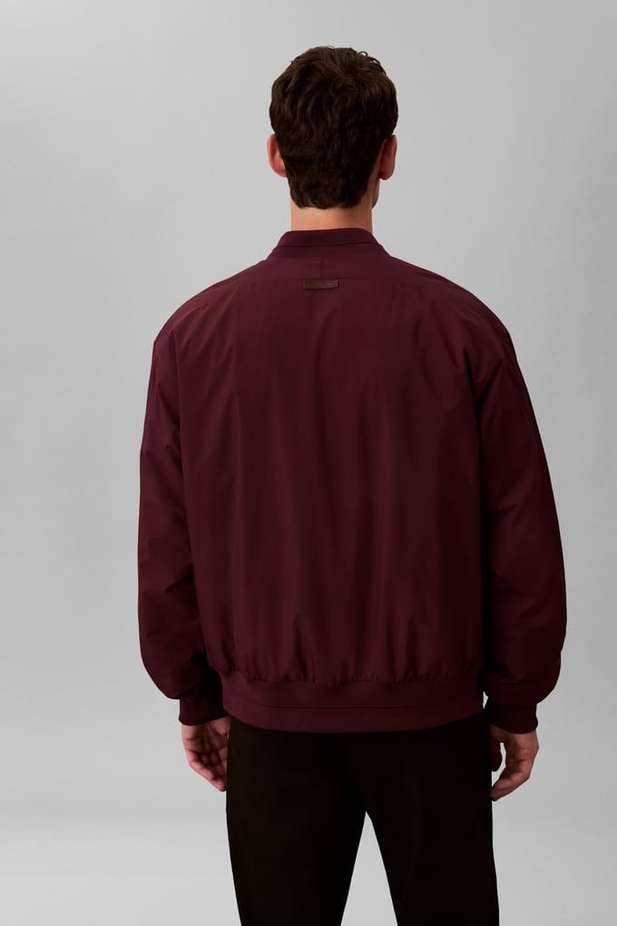 Calvin Klein Ls Sportswear Tech Fabric Bomber Jacket Winetasting Taglia: M | Bomber Outlet | Uomo | Rosso