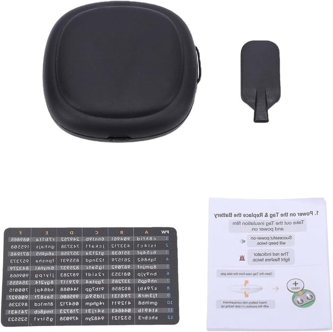 Draagbare Tracker - Zoeker Tag - Items Vinden - Dubbel Systeem - 12 Maanden Batterij - Wit