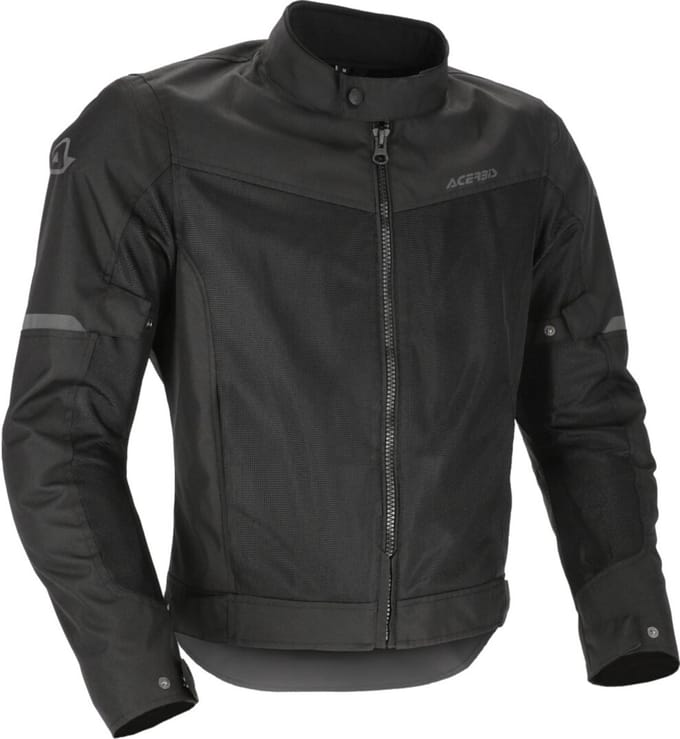 Acerbis Ramsey Vented 2.0 Mesh Zwart Textiele Motorjas - Jas