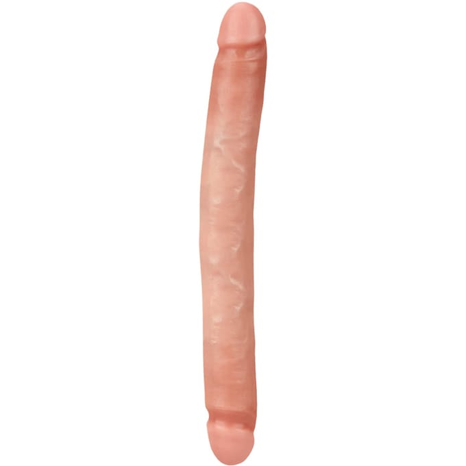 Pipedream King Cock dubbele dildo Slim Doublekin beige - 12,36 inch