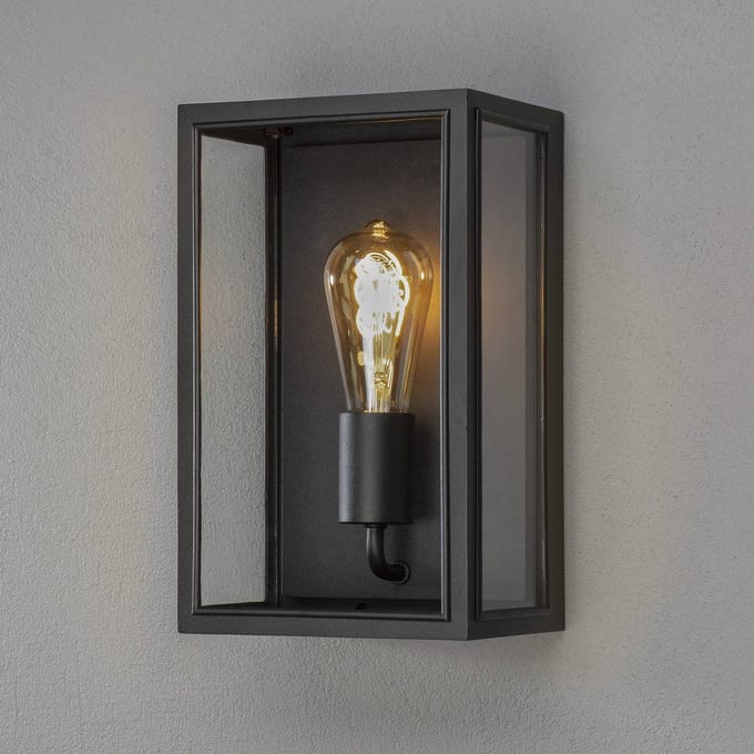 Konstsmide Carpi Wandlamp Buiten M - E27 - IP44 - Zwart