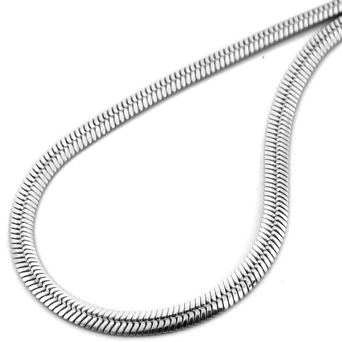 Ketting - Schakel 5 mm - RVS - Lengte 40-45 cm - Zilverkleurig