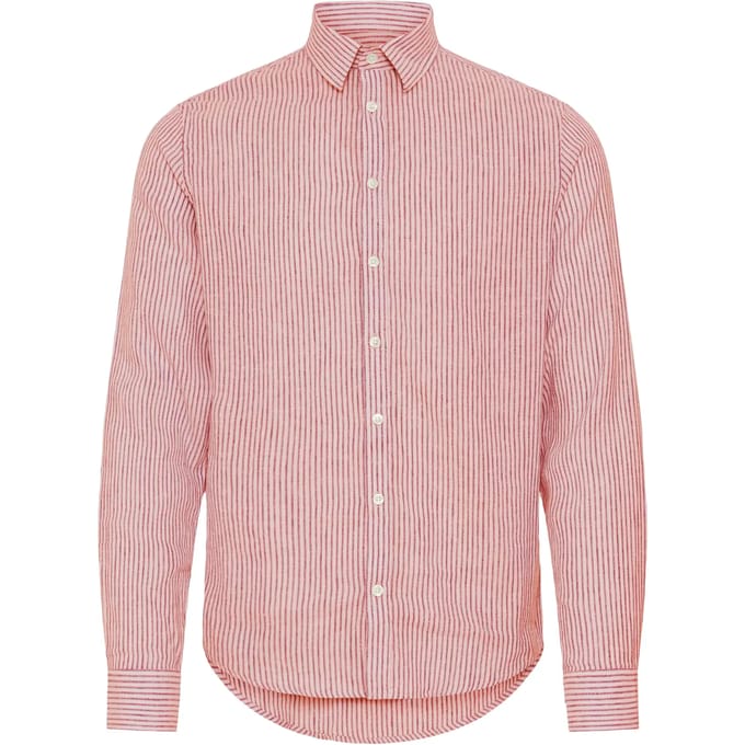 Linnen overhemd met lange mouwen Casual Friday CFEstrup Mix
