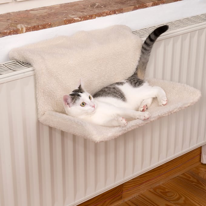 Combi Deal: Radiatorhangmat Relax + Kattenspeelgoed-Set met Ballen & Muizen