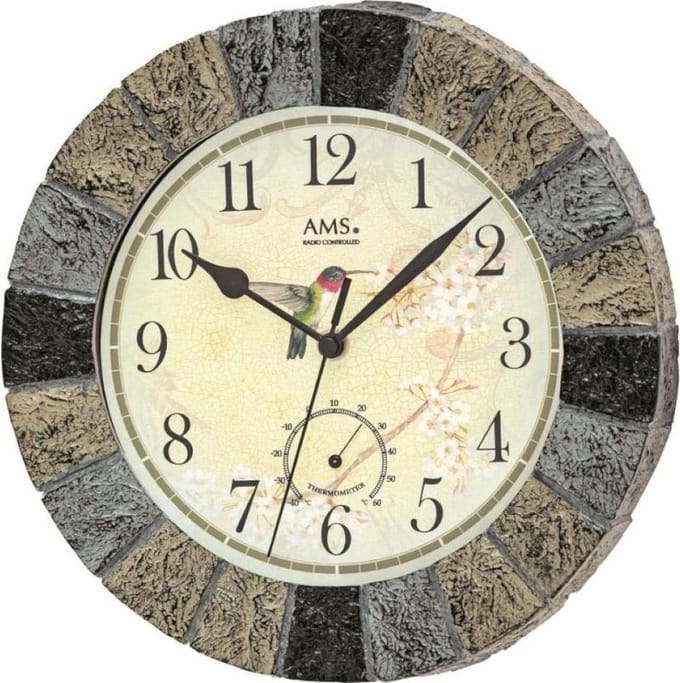 Wandklok radiogestuurd AMS - 5979