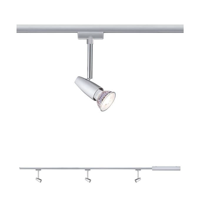 Paulmann URail Barelli basisset met 3 spots chroom