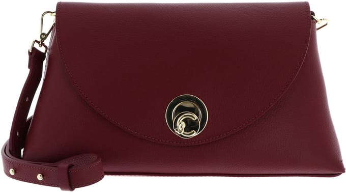 COCCINELLE Leren schoudertas Nikla Handbag Double Grainy Leather Ribes / Prune (rood)paars