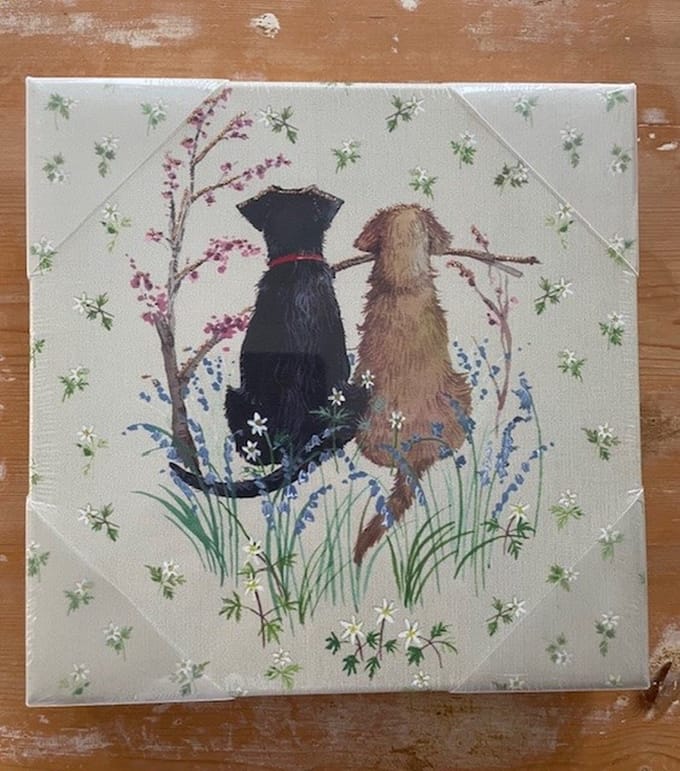 Alex Clark Canvas Elsie and Betty Small ~ Cancas doek Honden