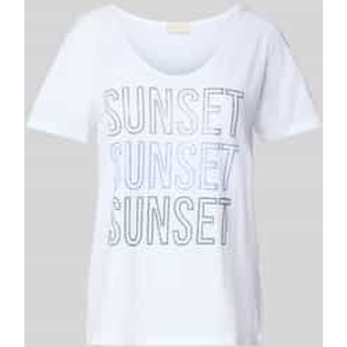 T-shirt met strass-steentjes