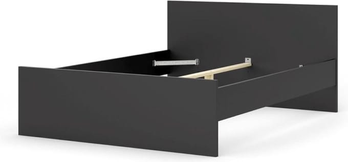 Nada bed 140*190 cm mat zwart.
