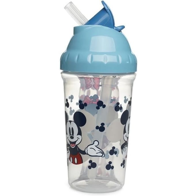 Tasse a paille - THERMOBABY - 295 ml - Anti-fuites - Clip - Mickey Cool