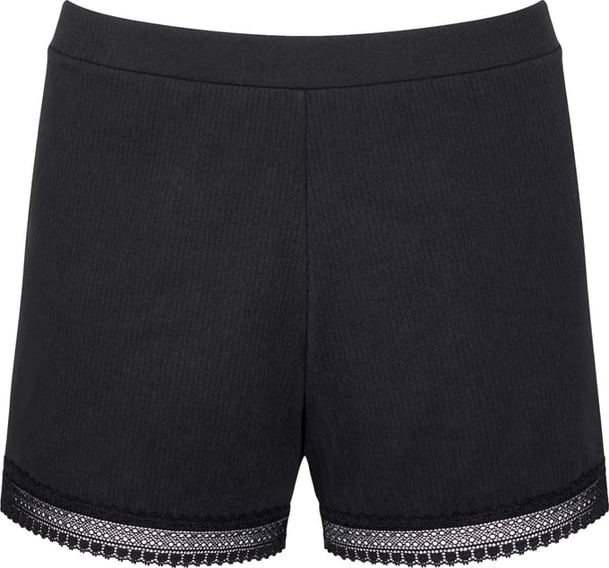 Sloggi Women GO Ribbed Short (1-pack) - dames boxer - zwart
