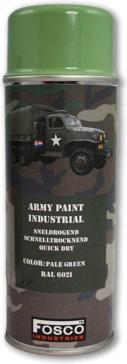 Fosco spuitbus legerverf 400ml Pale green