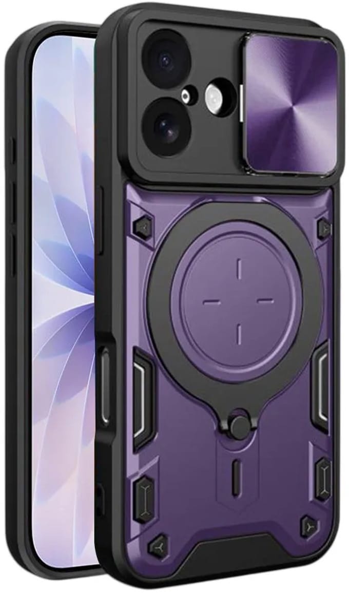 Hoesje geschikt voor Apple iPhone 17 - Techsuit CamGuard Pro Back Cover - Paars