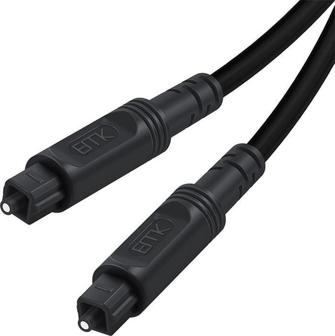 By Qubix - Optische kabel - 3 meter - Toslink Optical audio kabel - zwart audiokabel soundbar