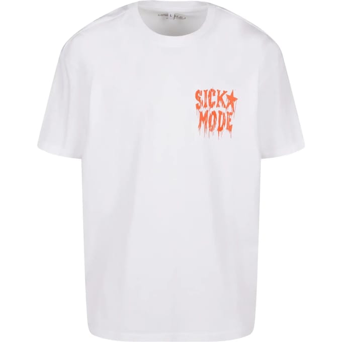 Oversized T-shirt Upscale Psycho Font