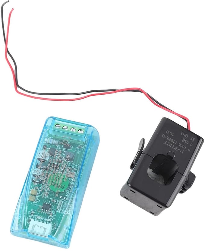 Stroombewakingsmodule - Energemeter - Energiebeheer - TTL-interface - 100A - Zwart