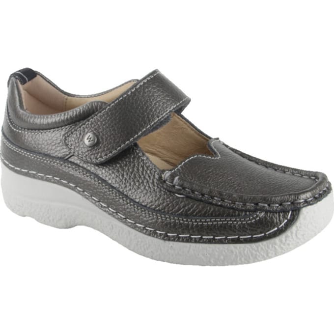 Wolky 0621471 210 Bandschoenen Grijs Leer Dames - Grijs - 38