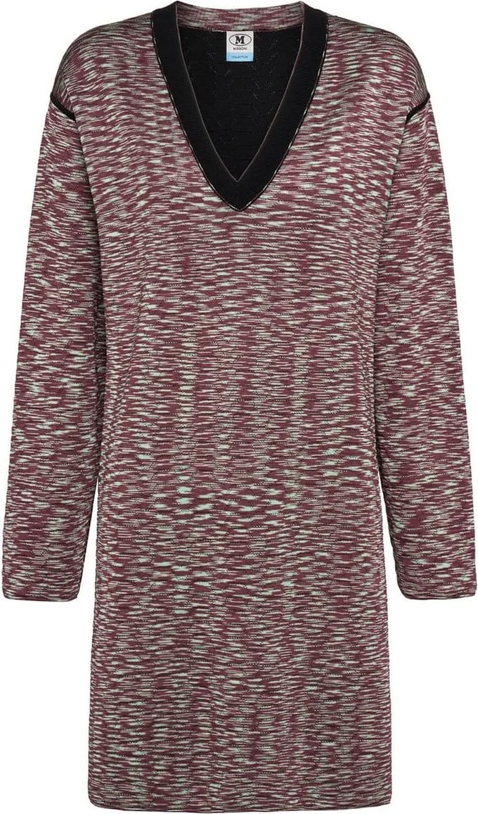 M Missoni • korte wollen jurk met V-hals • maat M