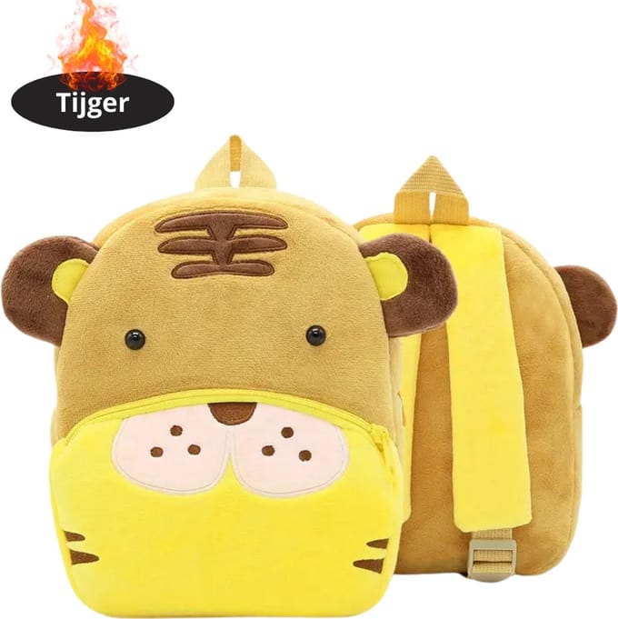 Nivard Kinder Rugzak - Jongen - Meisje - Schooltas - Backpack - Tijger