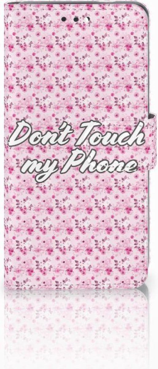 Nokia 3.1 (2018) Portemonnee Hoesje Flowers Pink DTMP