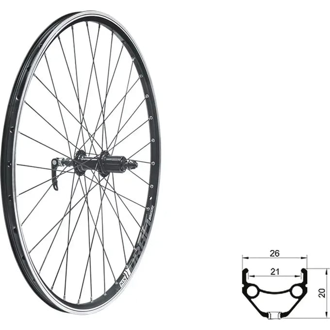 Achterwiel Kellys Draft V-Brake R 28/29"