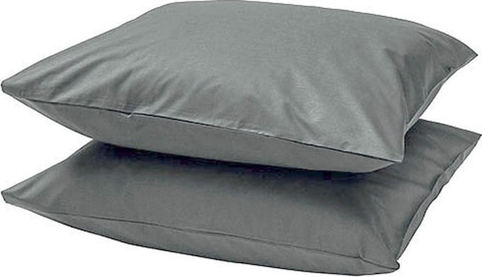 Kussenslopen Antraciet - 100% Perkaal Katoen - 60x70cm | Set van 2 stuks