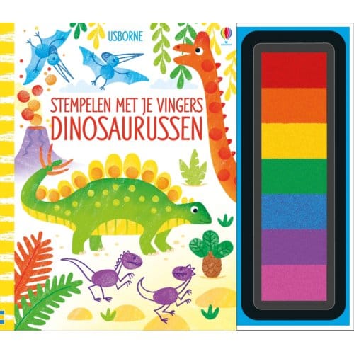 Stempelen Met Je Vingers Dinosaurussen - Stempelen Met Je Vingers