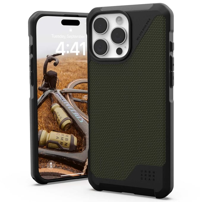 UAG - Metropolis LT Mag geschikt voor iPhone 16 Pro Max Hoesje - olive green | olive green