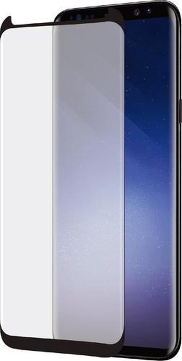 MH by Azuri Curved Tempered Glass RINOX ARMOR - zwarteframe - SMALL - Samsung S9