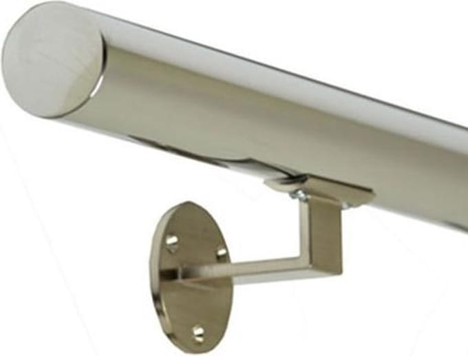 IVOL RVS Gepolijst Trapleuning 150 cm met 2 houders
