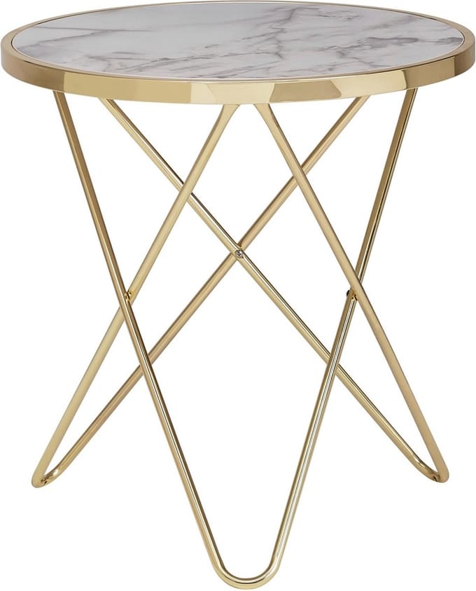 Sky Style Marmer Gold Bijzettafel