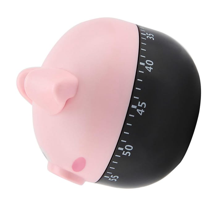 Cute Cartoon Pig Kitchen Timer Mechanical Timers Counters for Cooking Timing Tool rose