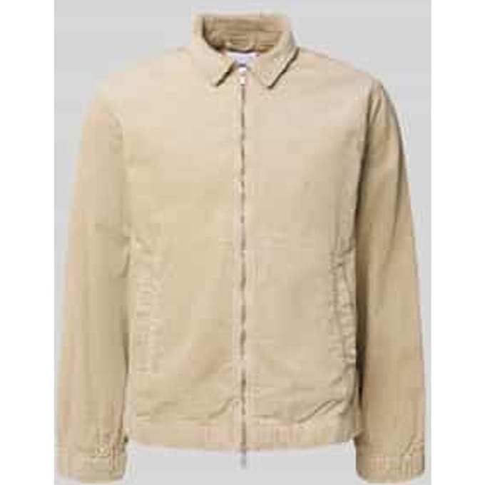 Regular fit overhemdjack in corduroy look met platte kraag Model 'Seersucker'