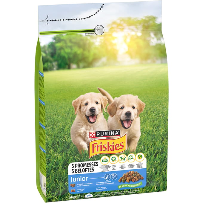 Friskies Junior Honden droogvoer - Kip, Melk & Groenten - 3000g