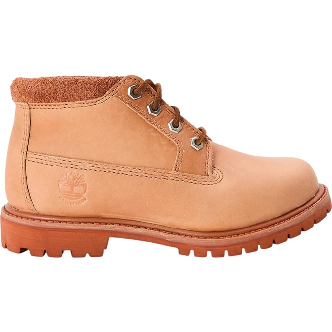 Timberland Waterdichte Nellie-chukka-laarzen van leer voor dames (Lichtrood)
